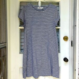 EUC Vineyard Vines Breton Stripe cap sleeve A line  dress